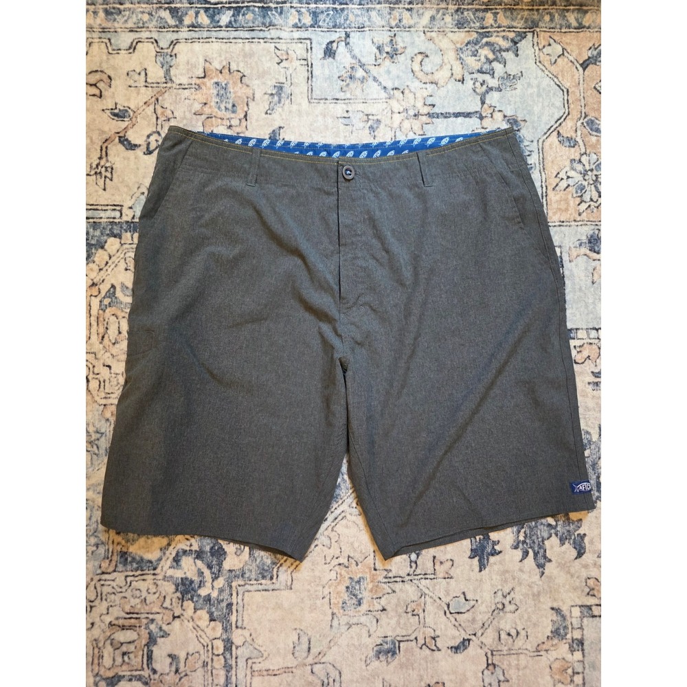 AFTCO Aftech Mens Size 40 Lightweight Gray Fishing Outdoors Boating Beach Shorts